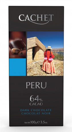 CACHET ORIGIN Horká čokoláda PERU 64%